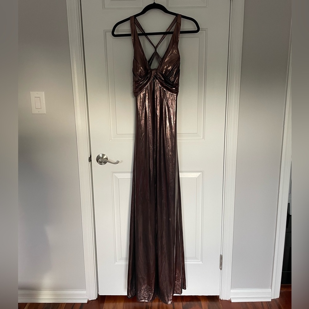 Phoebe Couture Metallic Gown
